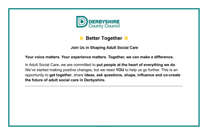 DCC Better Together Events